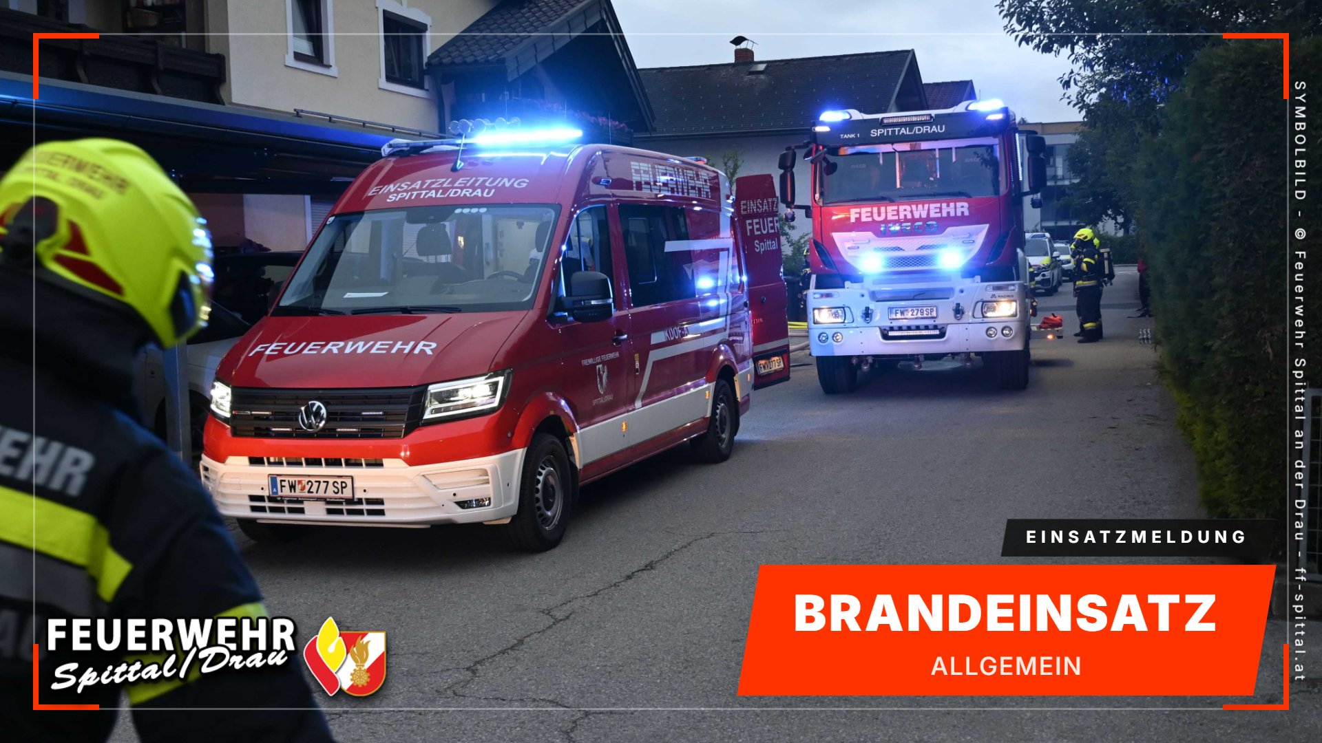 Brand Müllcontainer klein