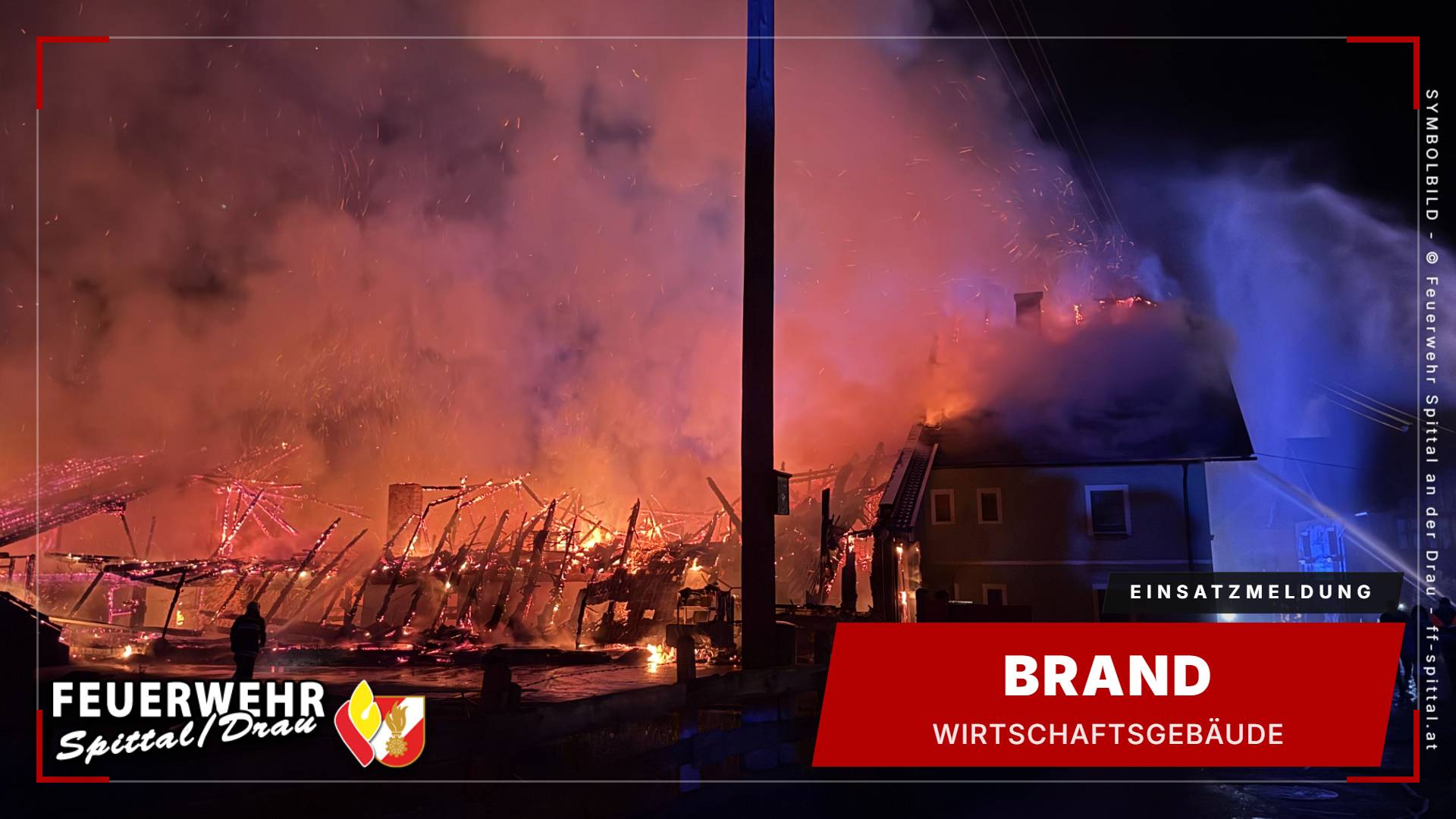 Brand Wirtschaftsgebäude