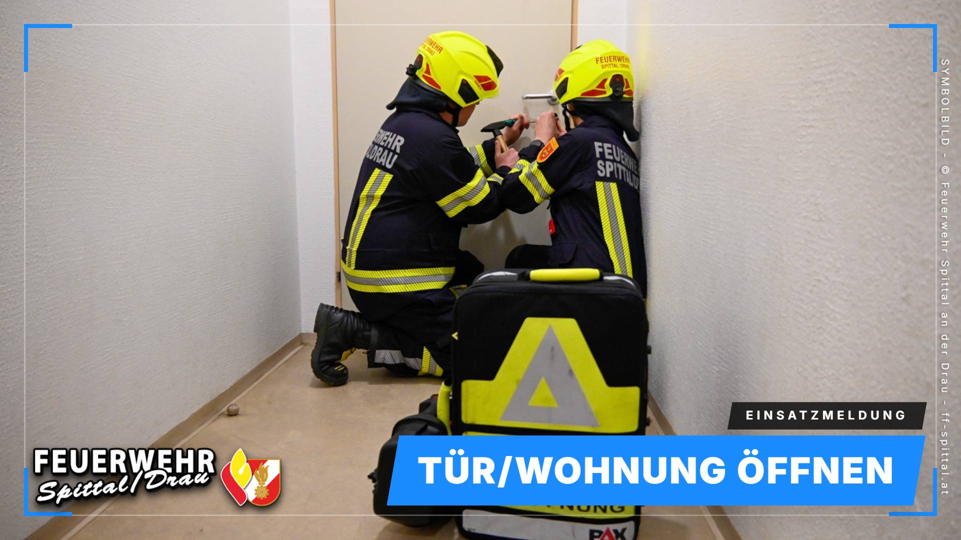 Tür / Wohnung öffnen Person in Gefahr